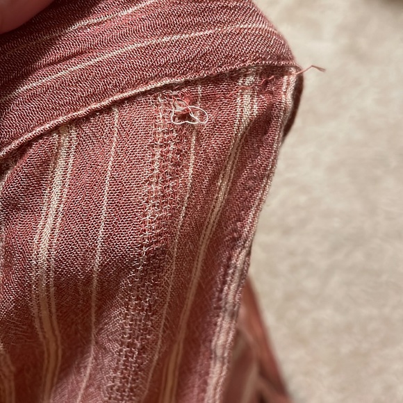 Rust Orange and Cream Wrap Skirt - Picture 6 of 6